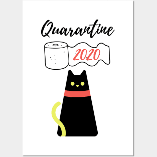 Quarantine with my Cat 2020 Posters and Art